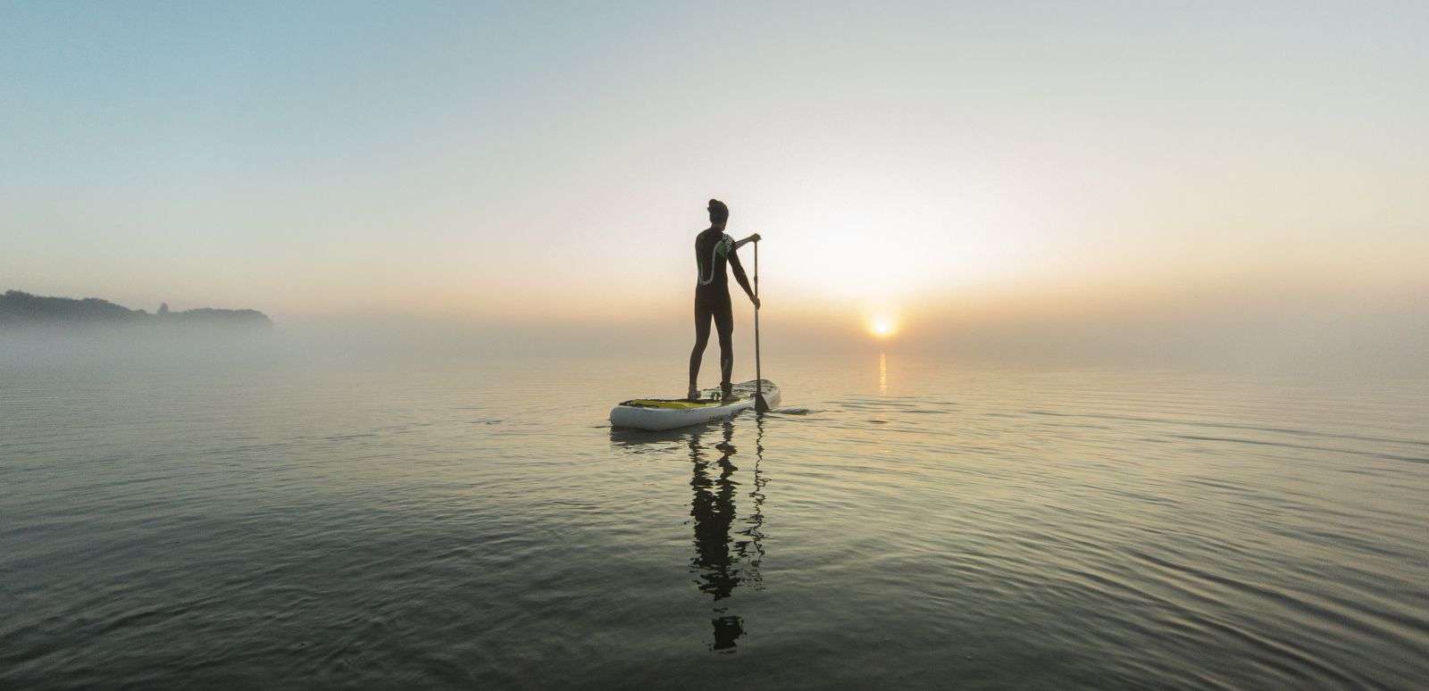 SUP an der Flensburger Förde